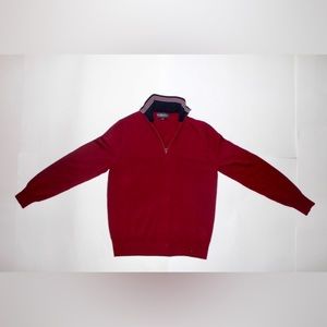 Red Brooks Brothers Quarter Zip